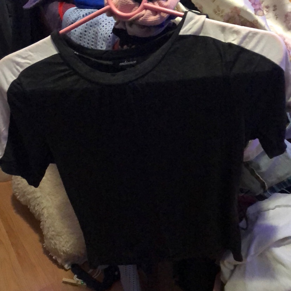 Dark grey crop top